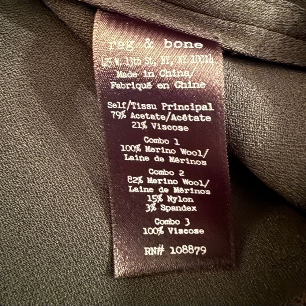 Rag & Bone Vivienne Chiffon Colorblock Shift Dress - image 8